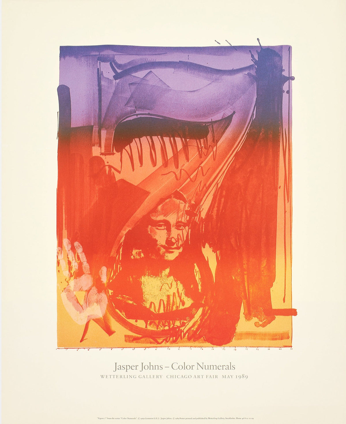 JASPER JOHNS - Color Numerals, 1989