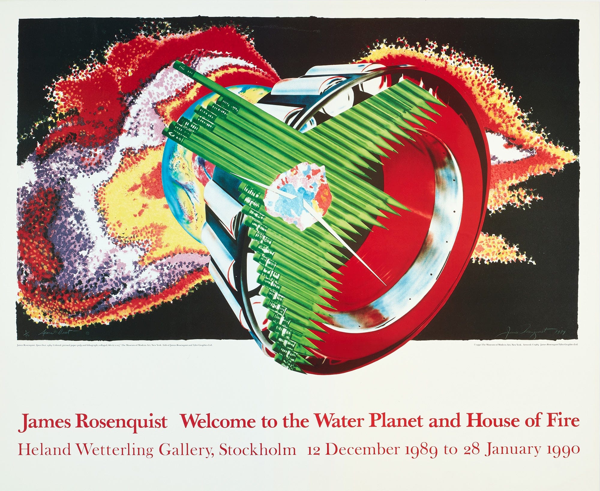 James Rosenquist Welcome To The Water Planet And House Of Fire 1989