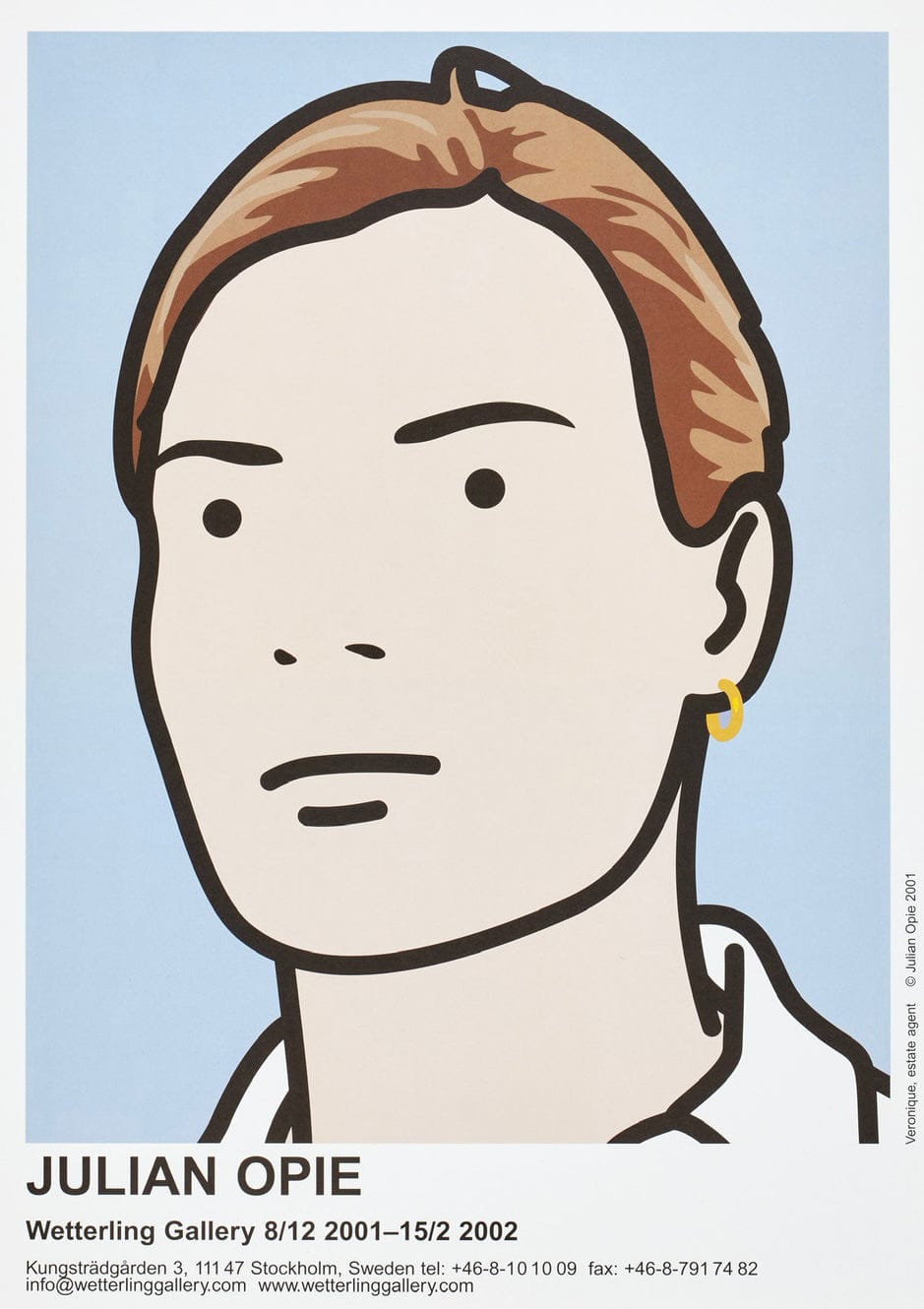 JULIAN OPIE - Veronique, estate agent, 2001